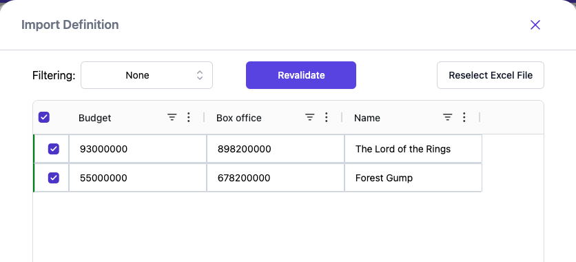 Import Datastorms