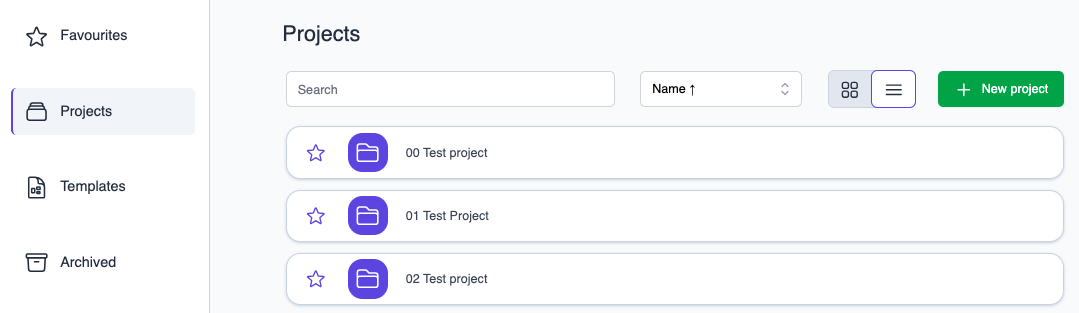 projectlist
